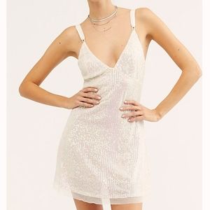 Free People Gold Rush Sequin Mini Dress